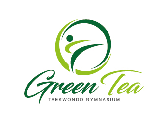 Green Tea Taekwondo Gymnasium Logo Design