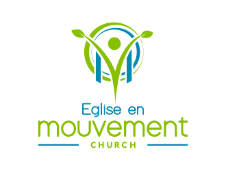 Eglise en Mouvement or movement church but a side of the logo logo design by alexs_designs