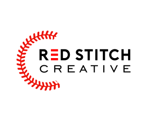 Red Stitch Creative logo design by serprimero