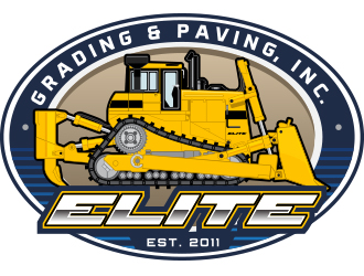 Elite Grading & Paving, Inc. logo design by JeddGFX