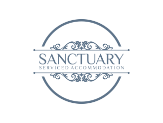 Sanctuary Serviced Accommodation logo design by si9nzation