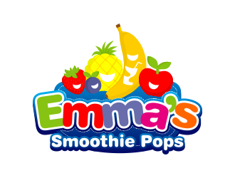 Emmas Smoothie Pops logo design by Panara