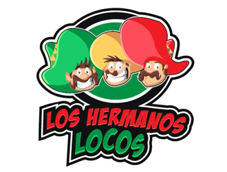 Los Hermanos Locos logo design by Alex7390
