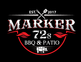 Marker 72s Bbq & Patio logo design by gogo