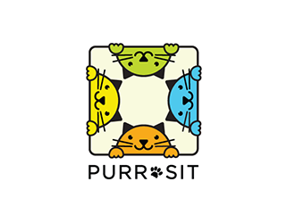 PurrSit logo design by CoffeeLove