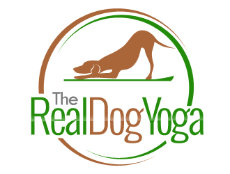 The Real Dog Yoga logo design by Vickyjames