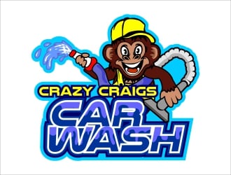 Crazy Craigs Car Wash Logo Design