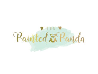 The Painted Panda logo design by Rachel