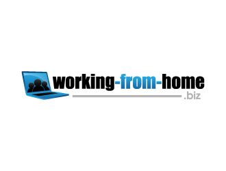 working-from-home.biz logo design by karjen