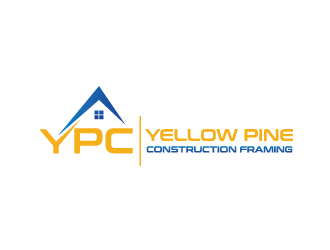 Yellow Pine Construction Framing Logo Design