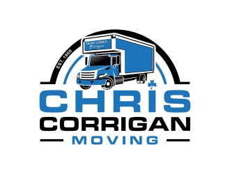 Chris Corrigan Moving logo design by totoy07