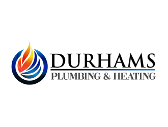 Durhams Plumbing & Heating logo design by peacock