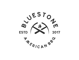 Bluestone American BBQ logo design by Gravity