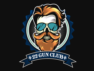 22 Gun Club logo design by DreamLogoDesign