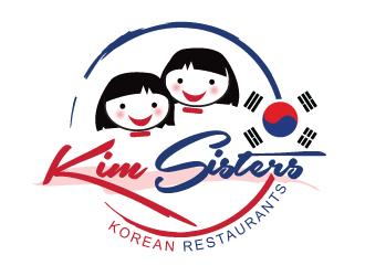 KIM SISTERS Korean Restaurants logo design by gogo