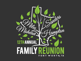 12th Annual Mohead - Miles - Sanders - Hampton Family Reunion logo design by Norsh