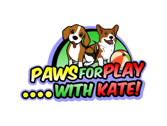 Paws for Play.....with Kate! logo design by madjuberkarya