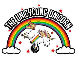 The Unicycling Unicorn logo design by madjuberkarya