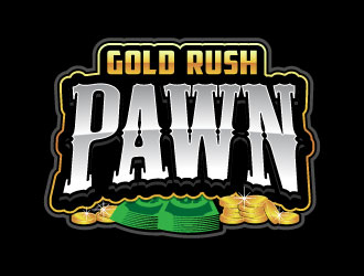 Gold Rush Pawn logo design by daywalker