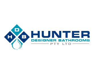 Hunter designer bathrooms PTY LTD logo design by THOR_