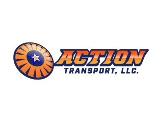 Action Transport, LLC. logo design by jaize