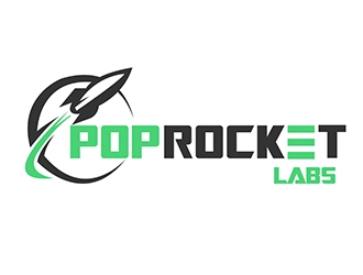 Pop Rocket Labs logo design by XyloParadise