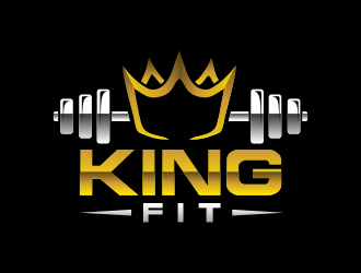 king fitness logo design by done