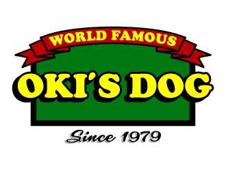 World Famous OKIS DOG logo design by jaize