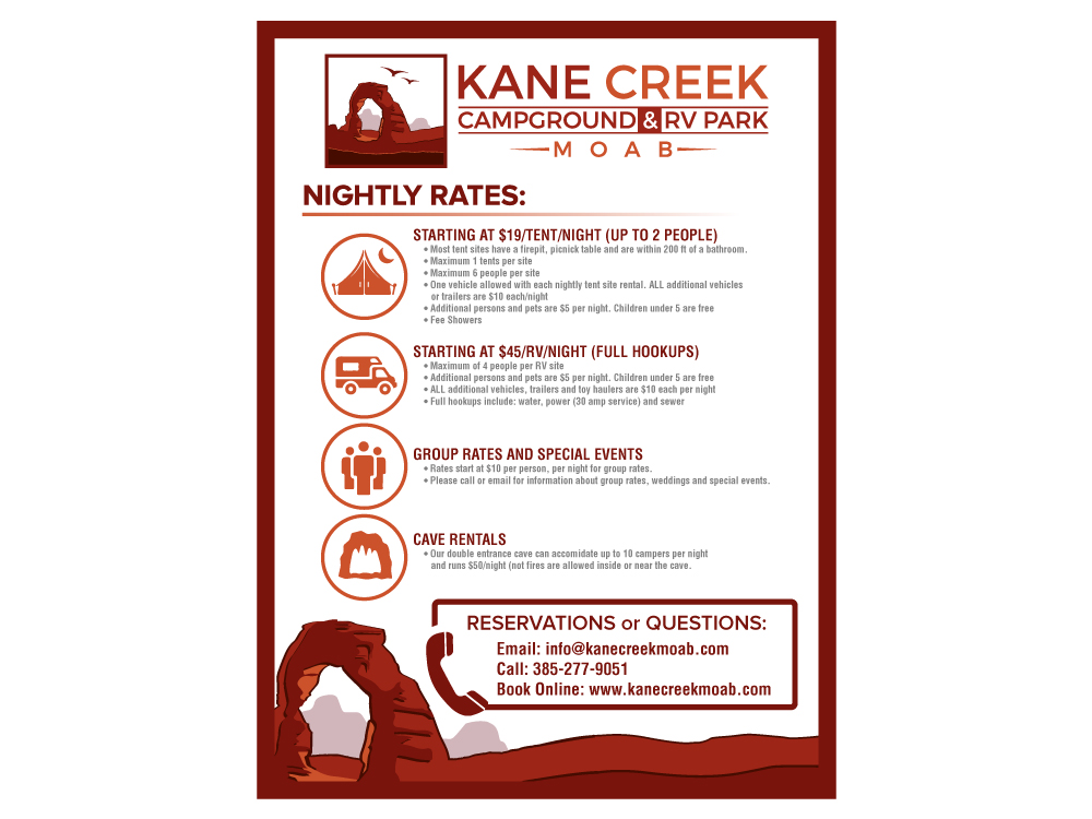 Kane Creek Campground & RV Park logo design by jaize