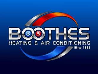 Boothes Heating & Air Conditioning logo design by Sorjen