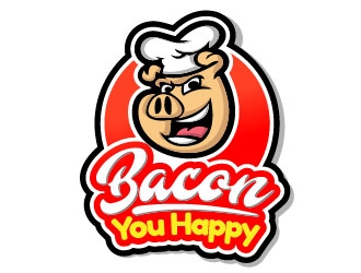 Bacon You Happy logo design by Alex7390