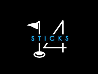 14 Sticks / 14 Sticks Golf Co logo design by Mad_designs