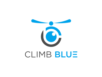 Climb Blue logo design by dewipadi