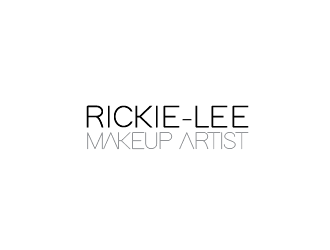 Rickie-Lee Makeup Artsist logo design by Rachel