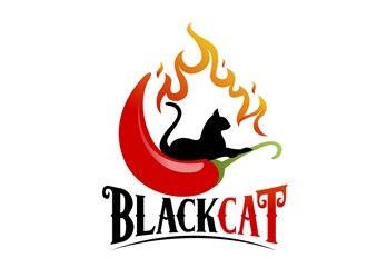 Black Cat logo design by DreamLogoDesign