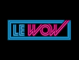 LE WOW logo design by superbrand