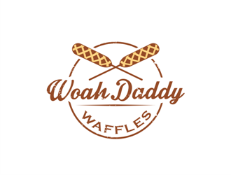 Woah Daddy Waffles  logo design by haze