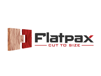 Flatpax Cut To Size logo design by grea8design