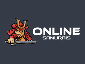 Online Samurais logo design by onamel