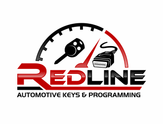Redline Keys and Programming logo design by agus
