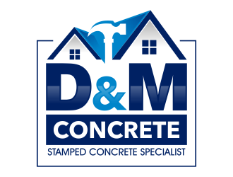 D&M Concrete  logo design by ingepro