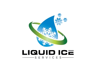 Liquid Ice Services logo design by onep