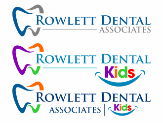 Rowlett Dental Associates and Rowlett Dental Kids logo design by ingepro