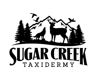 Sugar Creek Taxidermy Logo Design