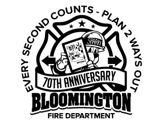 Bloomington Fire Department logo design by jaize