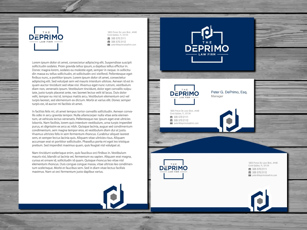 The DePrimo Law Firm logo design by labo