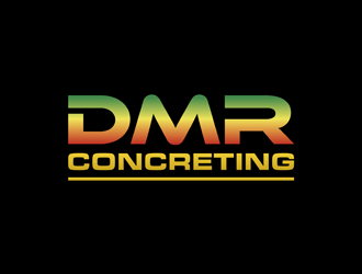 DMR CONCRETING logo design by alby