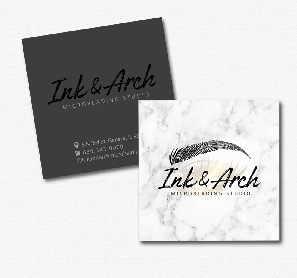 Ink & Arch Microblading Studio logo design by ingepro