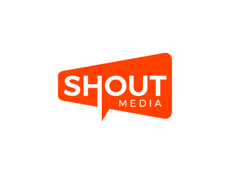 SHOUT MEDIA logo design by denfransko