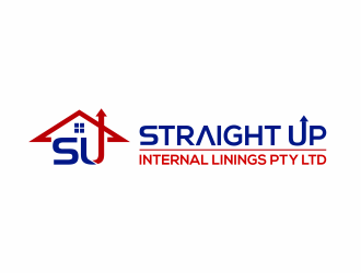 Straight Up Internal Linings Pty Ltd logo design by ingepro